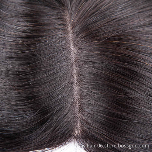 Aisi Hair Top Quality Cheap Factory Price 100%  Malaysia Human Hair Toupee For Black Women